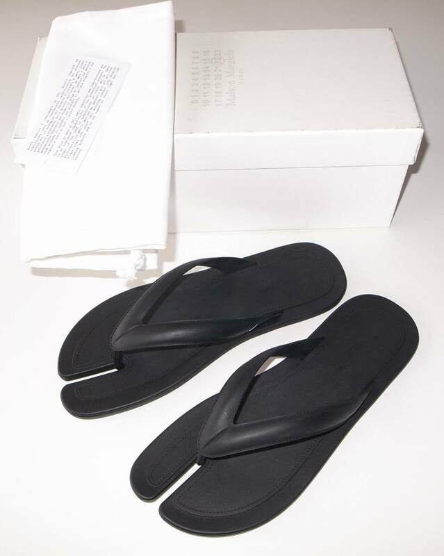 maison margiela マルジェラ FLIP FLOP tabi サンダル size40 black 22AW