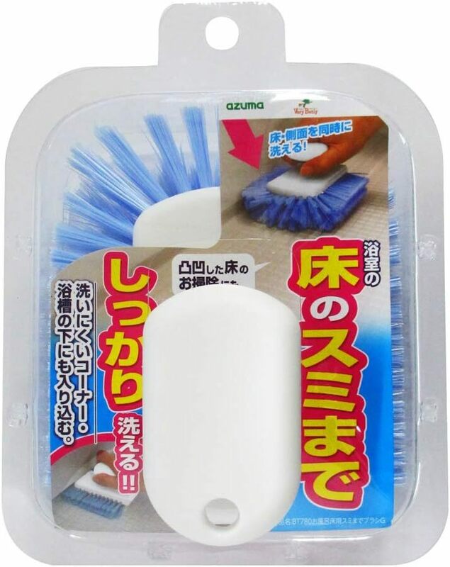 アズマ工業(Azuma Industrial) バスクリーナー お風呂床用スミまでブラシG 約11.6×7.7×13.8cm 浴室