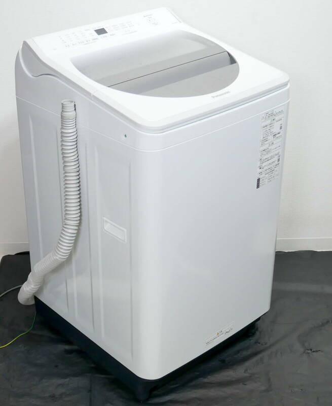 ★送料無料(R606-B191)良品 Panasonic パナソニック 全自動洗濯機 8.0kg 送風乾燥 2019年製 NA-FA80H7