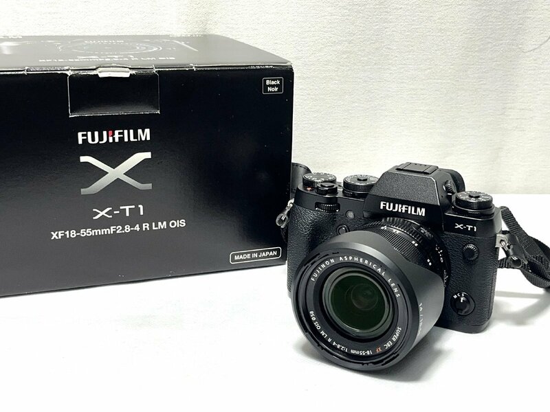 ▽FUJIFILM X-T1 XF-18-55mm F2.8-4 LM OIS デジタルカメラ レンズキット 中古・簡単な動作確認のみ▽011598