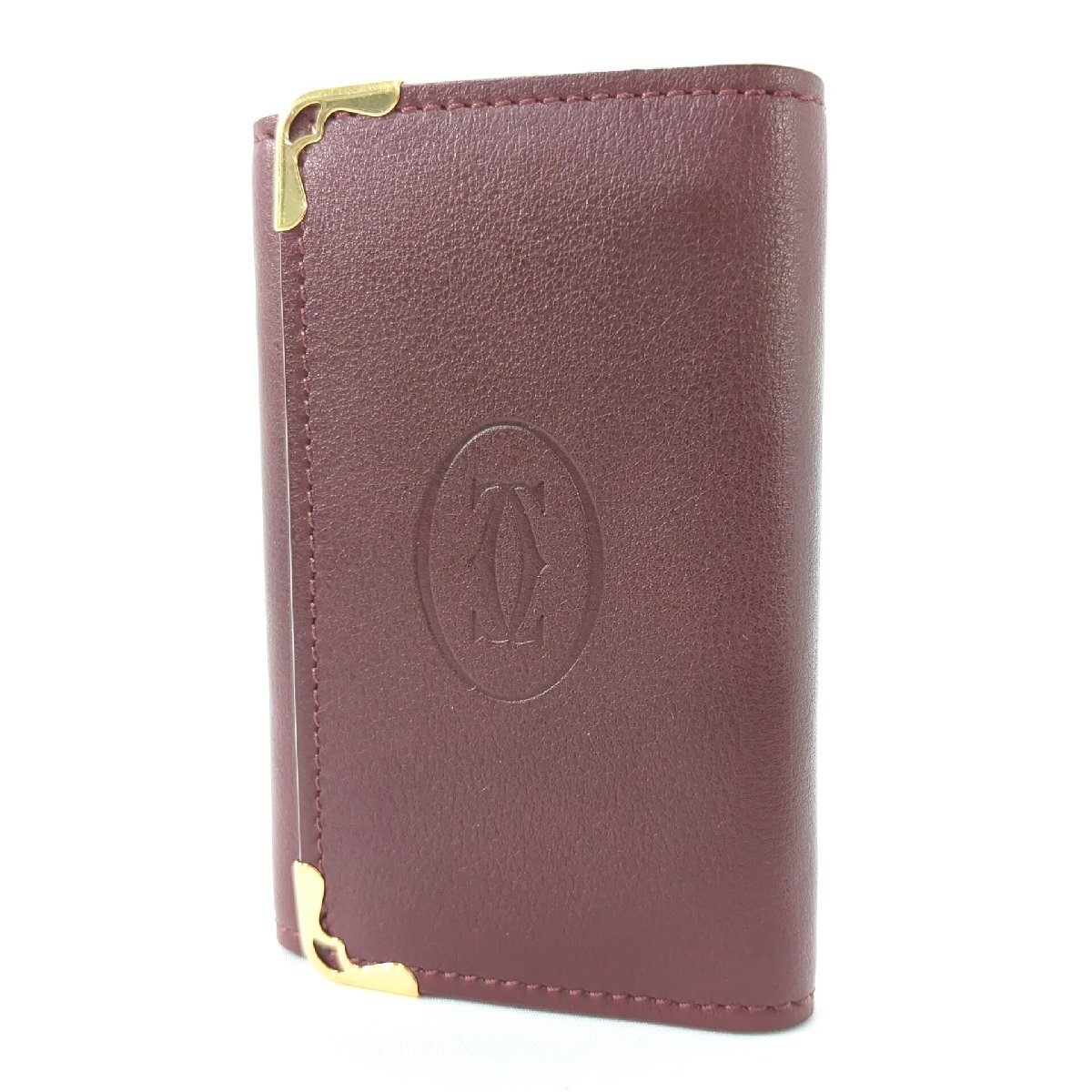 Cartier カルティエ キーケース ボルドー 6連 カーフレザー 中古