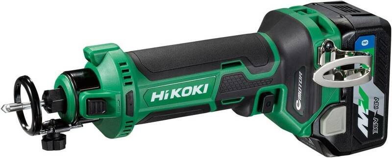 新品■HiKOKI(ハイコーキ) 18V コードレスボードトリマ 軸径6mm 3mm 充電式 (バッテリー1個・充電器・システムケース付) M18DYA (XPS)