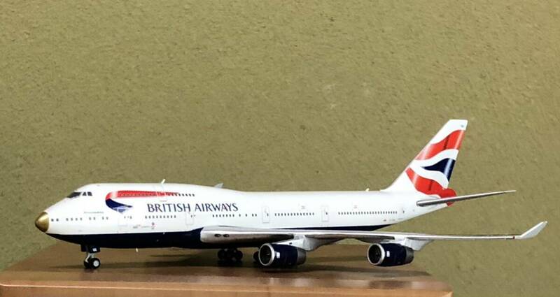 1/400 GEMINI JETS BRITISH AIRWAYS(英国航空）Ｂ747-400/victRIOus塗装（ゴールドノーズ）