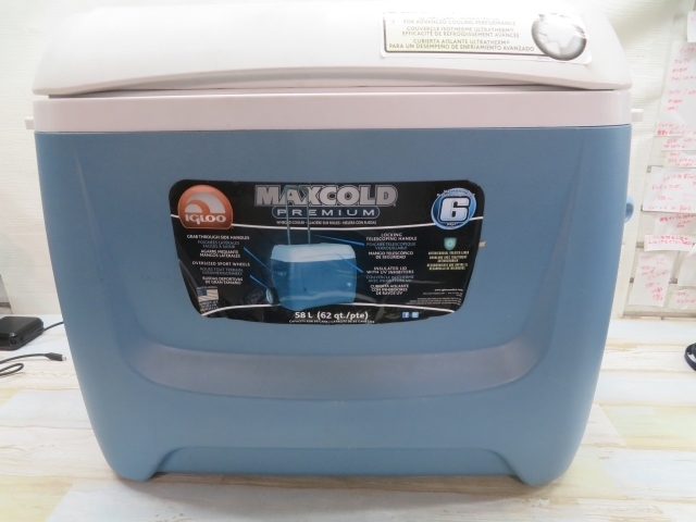 送料無料/58L★IGLOO 62QT MAXCOLD PREMIUM クーラーボックス 幅69.0㎝×高さ51.0㎝×奥行51.0㎝ イグルー マックスコールド 95591★！！