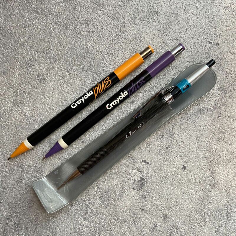 クレヨラ crayola plus カラーシャープペン ぺんてる pentel グラフペンシル PG7 0.7mm 3本セット