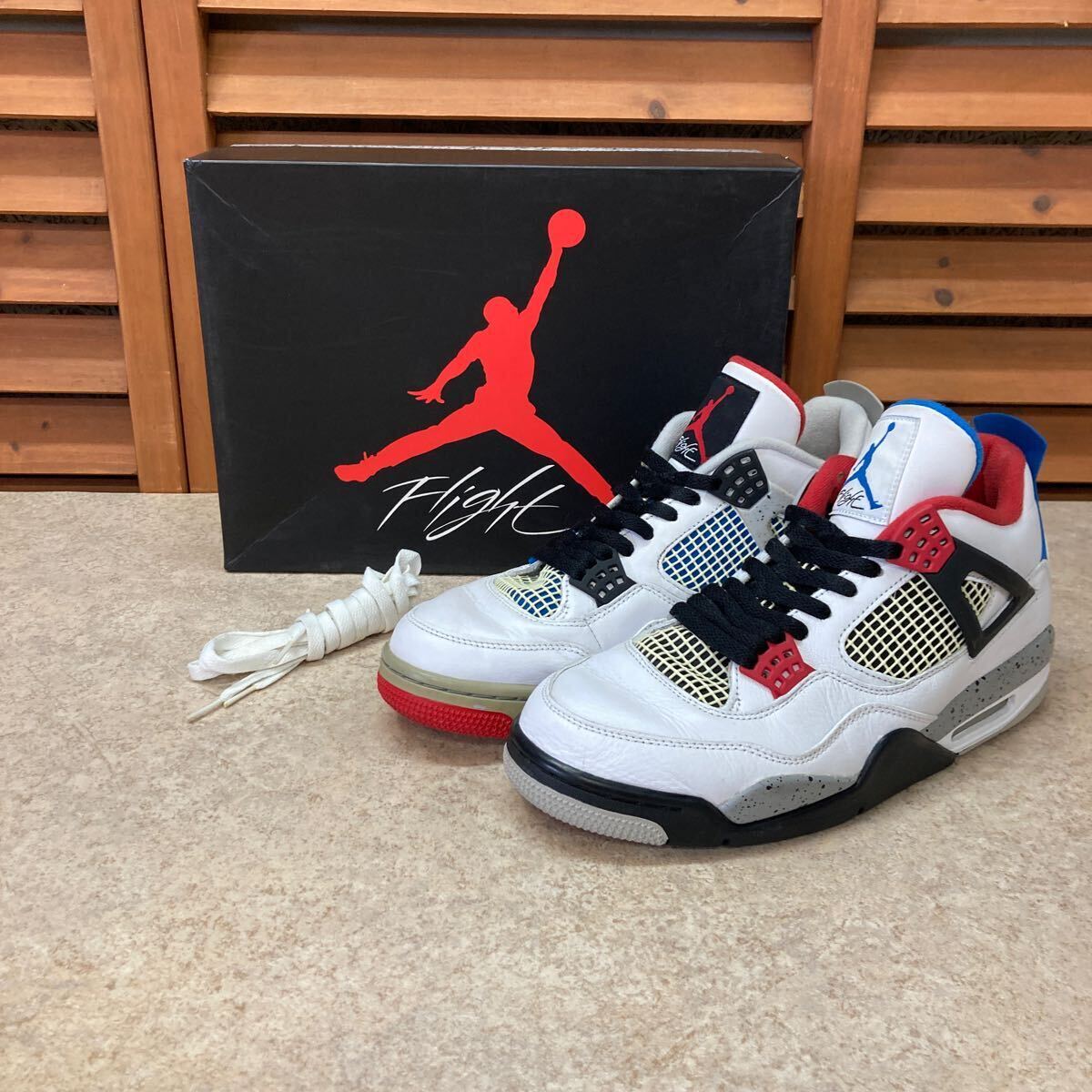 N3 144【NIKE ナイキ】CI1184 146 AIR JORDAN 4 RETRO SE WHAT THE エアジョーダン4 レトロ ワットザ ハイカット SIZE US 10