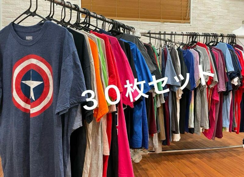 古着卸　メンズ　Tシャツ　30枚 まとめ売り 仕入れ　 サイズミックス　送料無料　即決