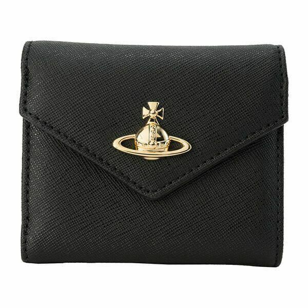 Vivienne Westwood ヴィヴィアン ウエストウッド 3つ折り財布 51150008 L001N SAFFIANO ENVELOPE BI