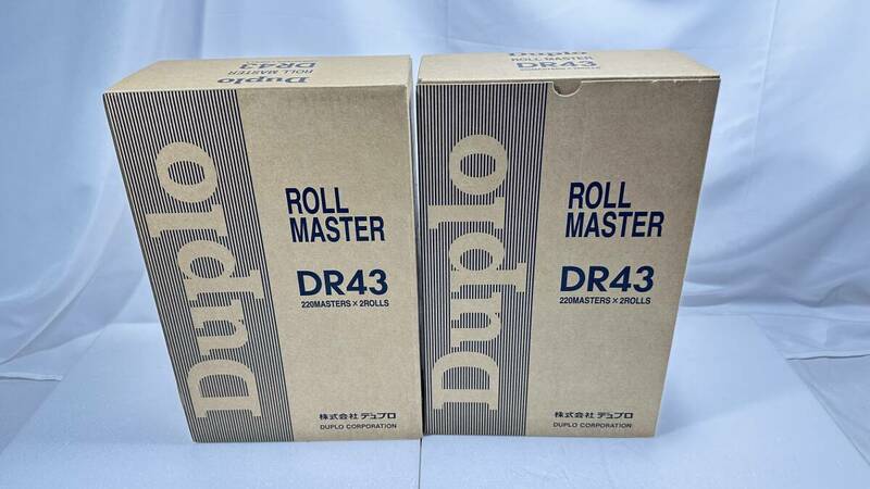 ■純正品■DR43 Duplo ロールマスター 4本セット■デュプロ DP-431e用 220版 プリンタ 消耗品 デュープリンター マスター