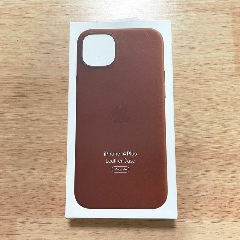 ★★新品★★Apple アップル 純正 iPhone 14 Plus レザーケース・アンバー 84B20