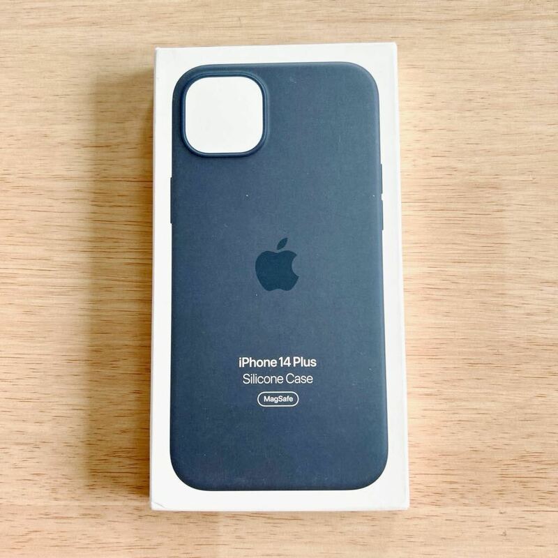 ★新品★アップル純正 iPhone 14 Plus シリコンケース・ストームブルー　　46ｂ⑤