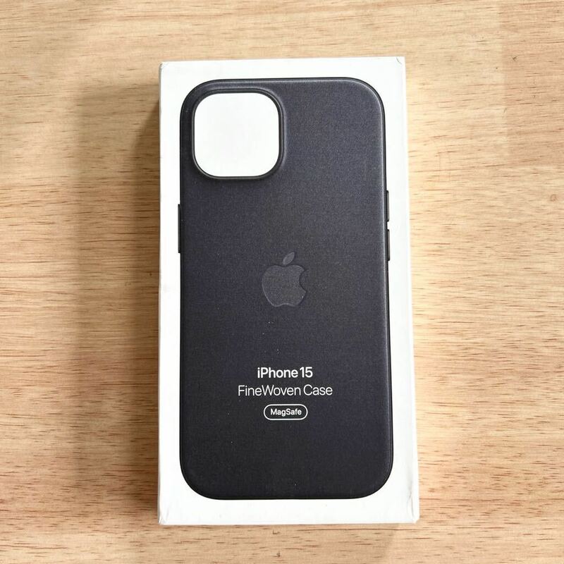 ★新品★ Apple アップル 純正 iPhone 15 ファインウーブンケース・ブラック 338B3