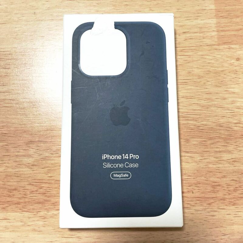 ★新品★ Apple アップル 純正 iPhone 14 Pro シリコンケース・ストームブルー 89B9