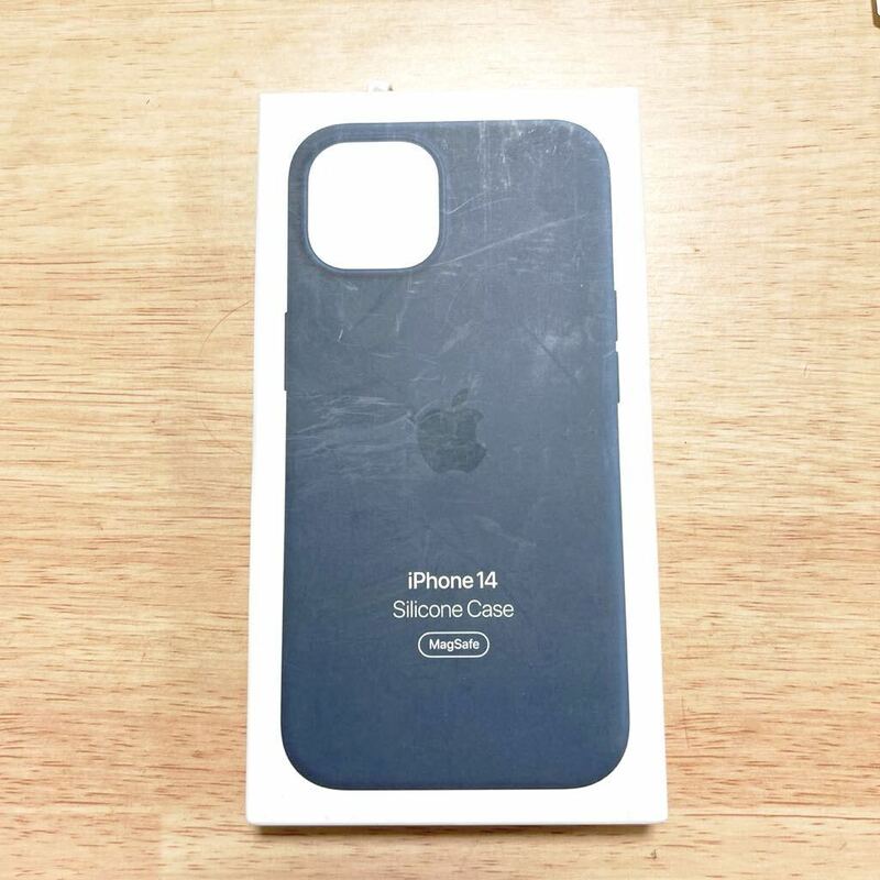 ★新品★ Apple アップル 純正 iPhone 14 シリコンケース・ストームブルー 87A②