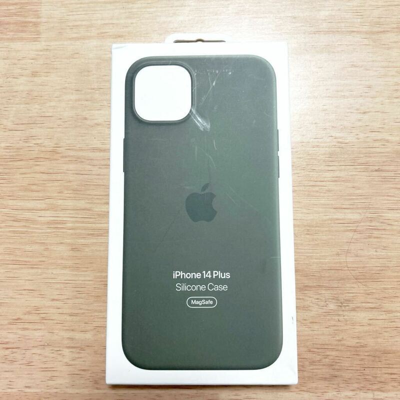 ★新品★純正 iPhone 14 Plus シリコンケース・オリーブ　374A