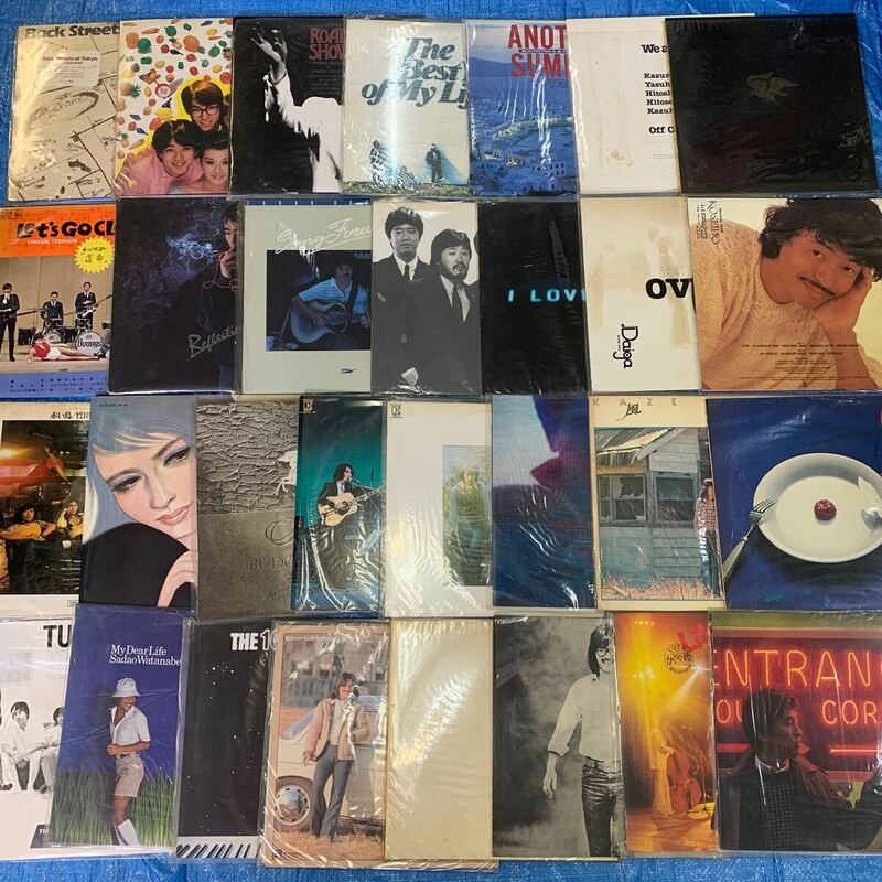 【中古品】邦楽 ポップス 男性 LP レコード 30枚 まとめ オフコース チューリップ 渡辺貞夫 柳ジョージ 寺尾聰 アリスグレープ 他 昭和 