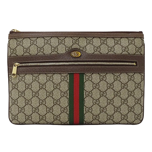 グッチ GUCCI バッグ レディース メンズ ブランド クラッチバッグ セカンドバッグ オフィディア GGスプリーム ブラウン ベージュ 517551