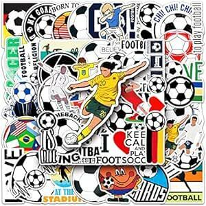50枚セット 面白いサッカー ステッカー サッカー選手 デカール 2022ワールドカップ サッカー応援グッズ フットサル ステッカ