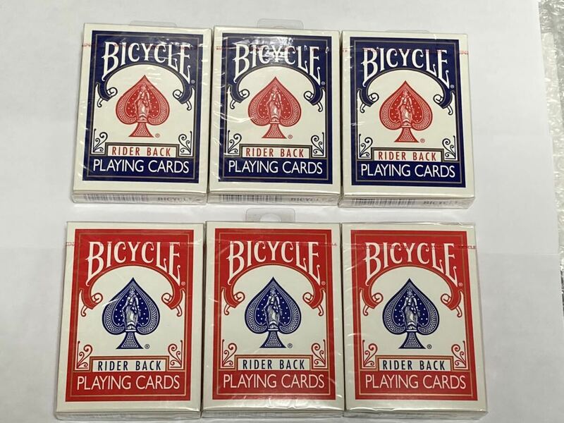 BICYCLE バイシクル　RIDER BACK POKER808 トランプ　　6個セット　(未開封)