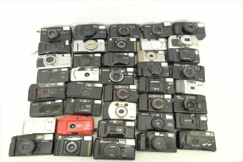 ▼ まとめて出品 コンパクトカメラ約40台 メーカー様々 コンパクトカメラ 中古 240505R9100