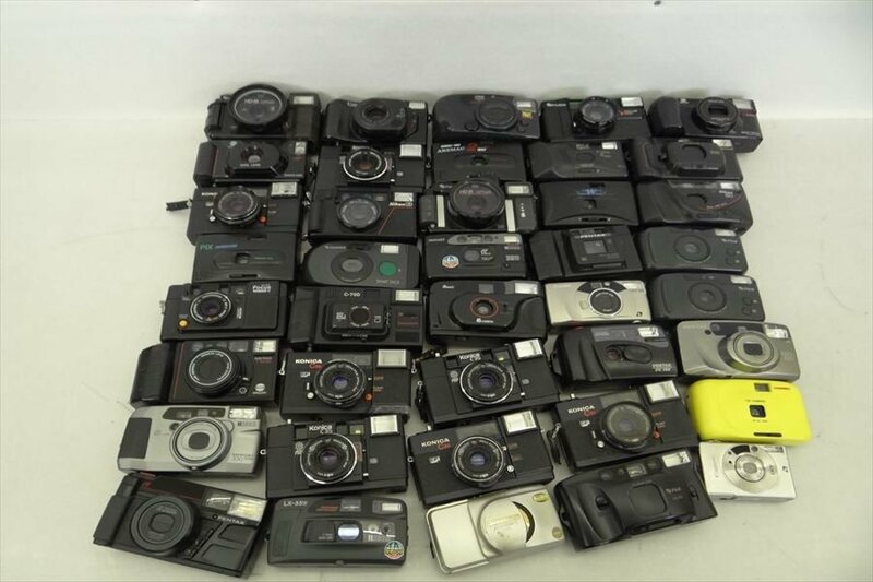 ▼ まとめて出品 コンパクトカメラ約40台 メーカー様々 コンパクトカメラ 中古 240505R9101