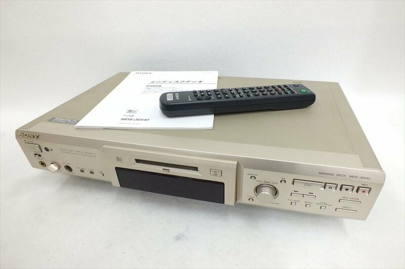 ◆ SONY ソニー MDS-JE640 MDプレーヤー 中古 現状品 240609G3698