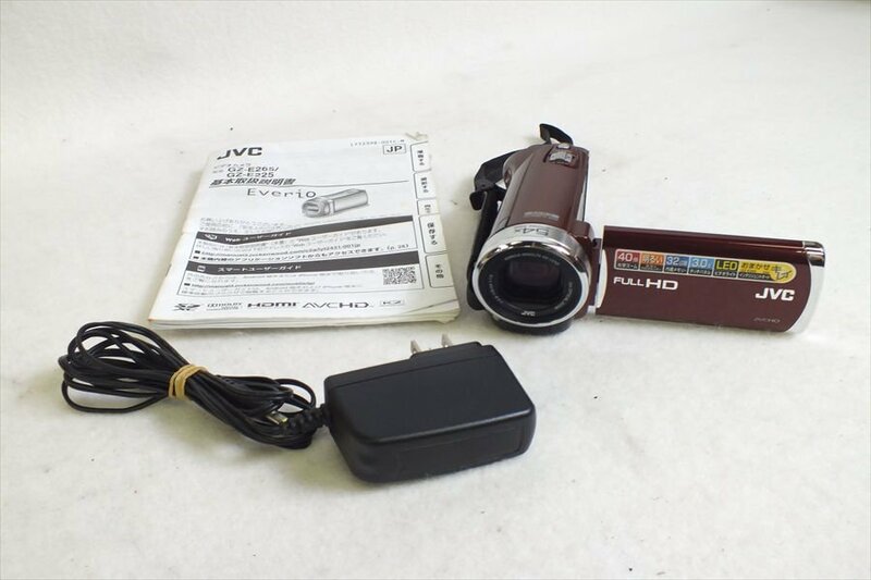 ◇ JVC GZ-E265-R ビデオカメラ 中古 現状品 240608R7446