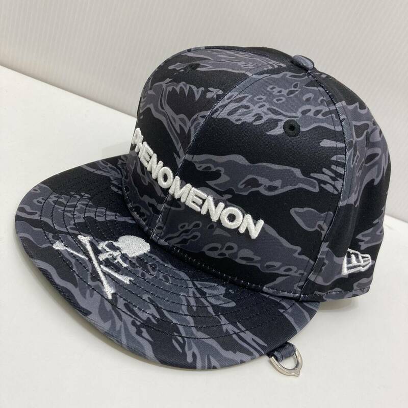 【中古】PHENOMENON Mastermind NEW ERA 59FIFTY ILLAC22A-035 タグ付き フェノメノン ニューエラ BLK Camo 7 1/2(59.6cm)