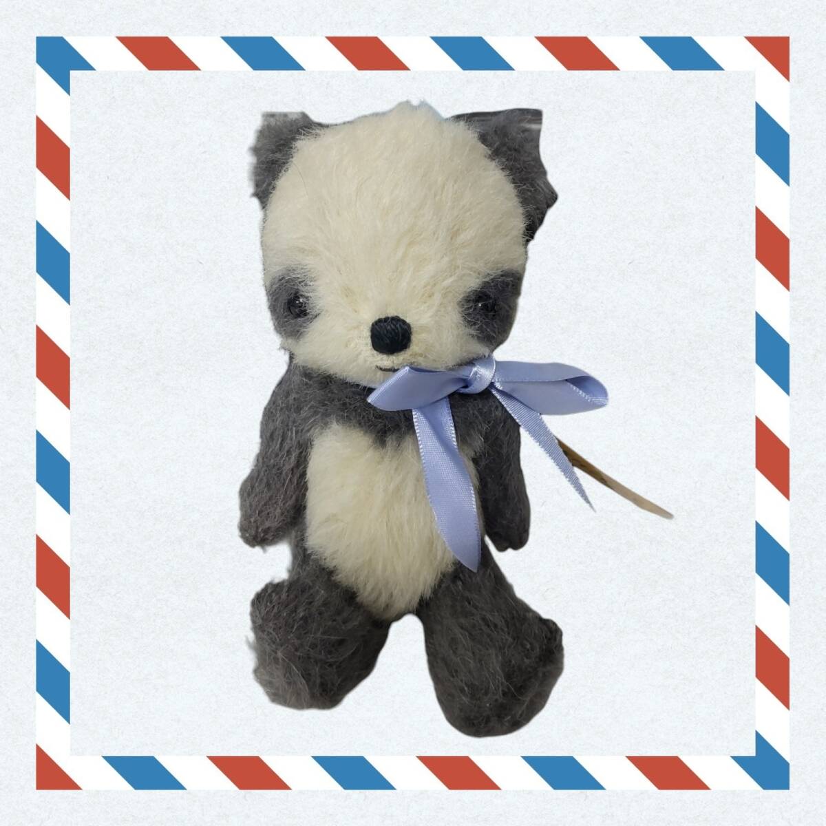 【保管品】 ぬいぐるみ パンダ テディベア作家 いわさき ちより チビパンダのハナちゃん Bear's Kitchen V65803RG