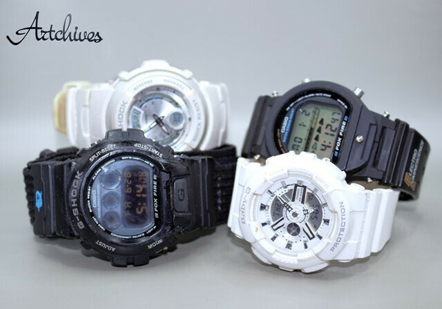 ☆時計☆1円～☆CASIO (カシオ)☆G-SHOCK・Baby-G　クォーツ 腕時計4本セット☆稼動品☆電池交換済み☆『VRW-259』