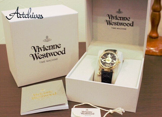 ☆時計☆Vivienne Westwood (ヴィヴィアンウエストウッド)☆W006BKGD☆BK文字盤 レディース クォーツ 腕時計☆稼動品『VRW-229』