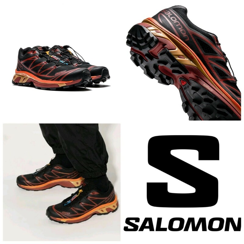 【超美品/即完売/箱有り】Salomon XT-6/Black Chocolate Plum Vibrant Orange/25.5cm