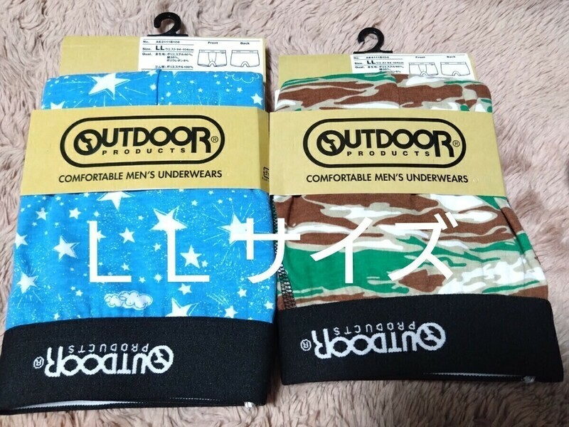 ①アウトドアプロダクツ　OUTDOOR PRODUCTS　メンズ　紳士　ボクサーパンツ　ボクサーブリーフ　ＬＬサイズ　２点　