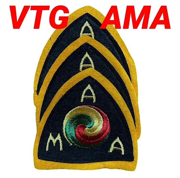 AMA ビンテージ ワッペン ハーレーダビッドソン モーター系 デッドストック バイカー フェルトパッチ AMA BIG SIZE Vintage Patch American