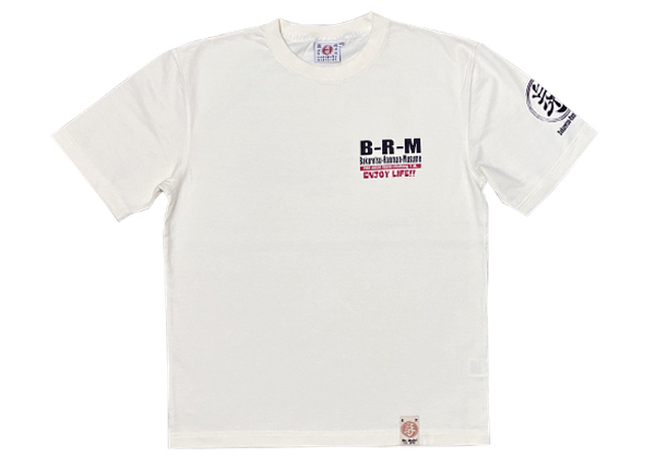 爆烈爛漫娘　半袖Tシャツ 　OFF-WHITE　40サイズ　試作品　ちょっと難あり　RMT-254