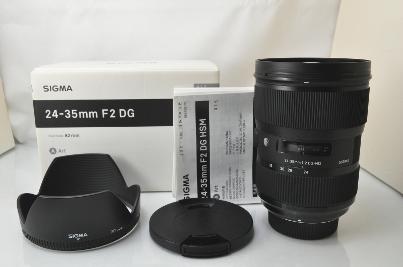 ★★極上品 SIGMA Art 24-35mm F2 DG HSM Lens for Nikon w/Box♪♪#5851EX