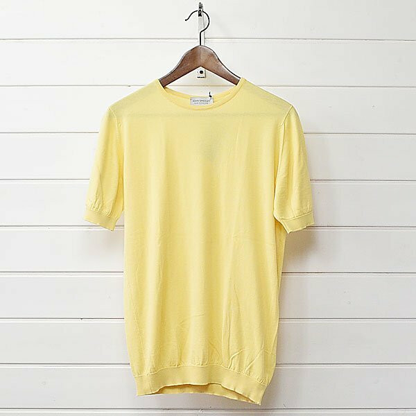 ジョンスメドレー BELDAN Tシャツ M イエロー JOHN SMEDLEY｜24f0607