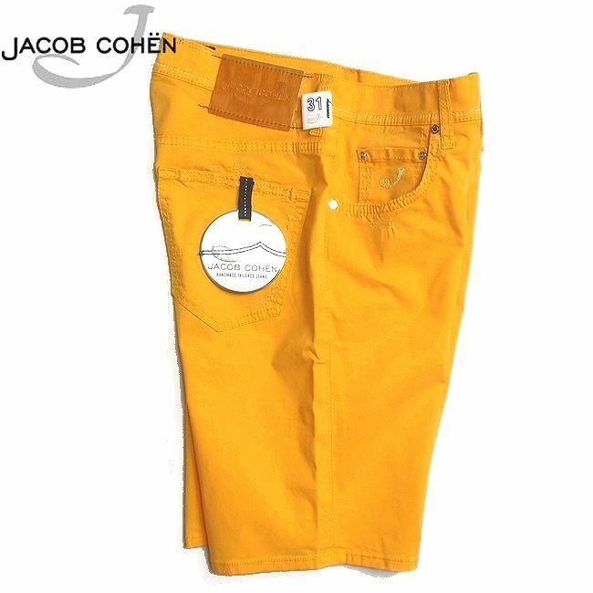 【3.8万新品】JACOB COHEN ヤコブコーエン ◇ 夏気分を上げる ◇ PW6633 COMF ショートパンツ イエロー 31インチ 本物 SALE