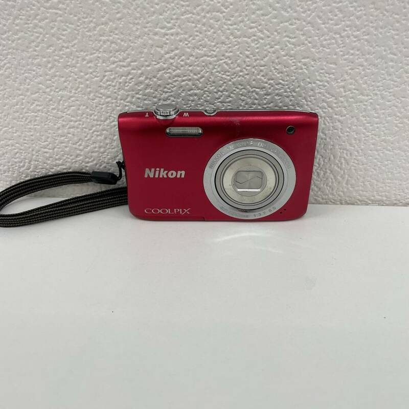 【HPF-4541】 1円～ Nikon ニコン COOLPIX S2900 コンパクト デジタルカメラ レッド 4.6-23.0mm 1:3.2-6.5 動作未確認 ジャンク品