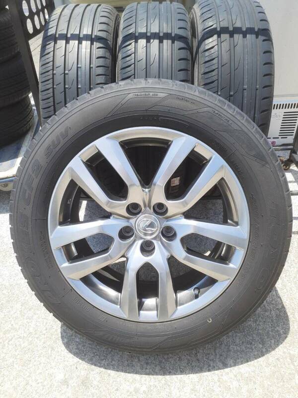 直接引取り大歓迎!! 埼玉志木　レクサス純正ホイールタイヤ　TOYO .TIRES PROXES　225/60R18 (4本)　7〜8分山