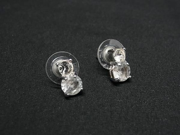 ■美品■ SWAROVSKI スワロフスキー ピアス アクセサリー レディース シルバー系×クリア系 DE6629