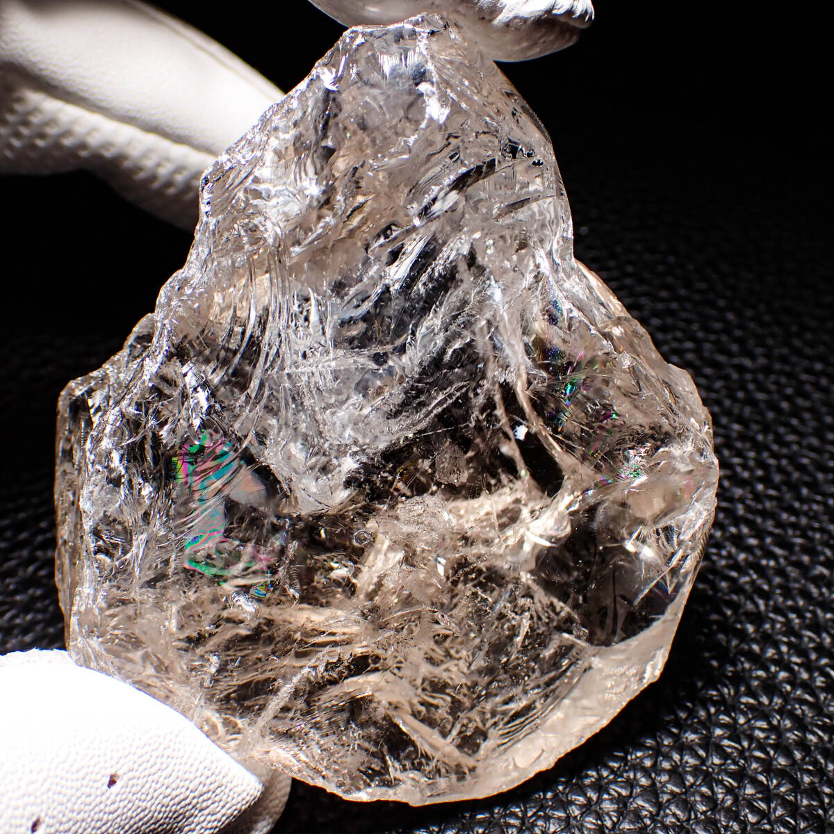 天然石 アイリス スモーキークオーツ 水晶 クォーツ 煙水晶 原石 ポイント 鉱物 結晶 ハンドメイド 素材 パワーストーン