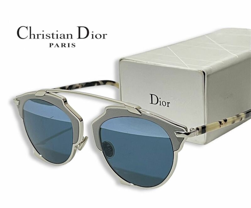 正規品 Christian Dior SoReal/L P7Q8N Grey クリスチャンディオール ミラー サングラス べっ甲フレーム ハバナ アイウェア イタリア製