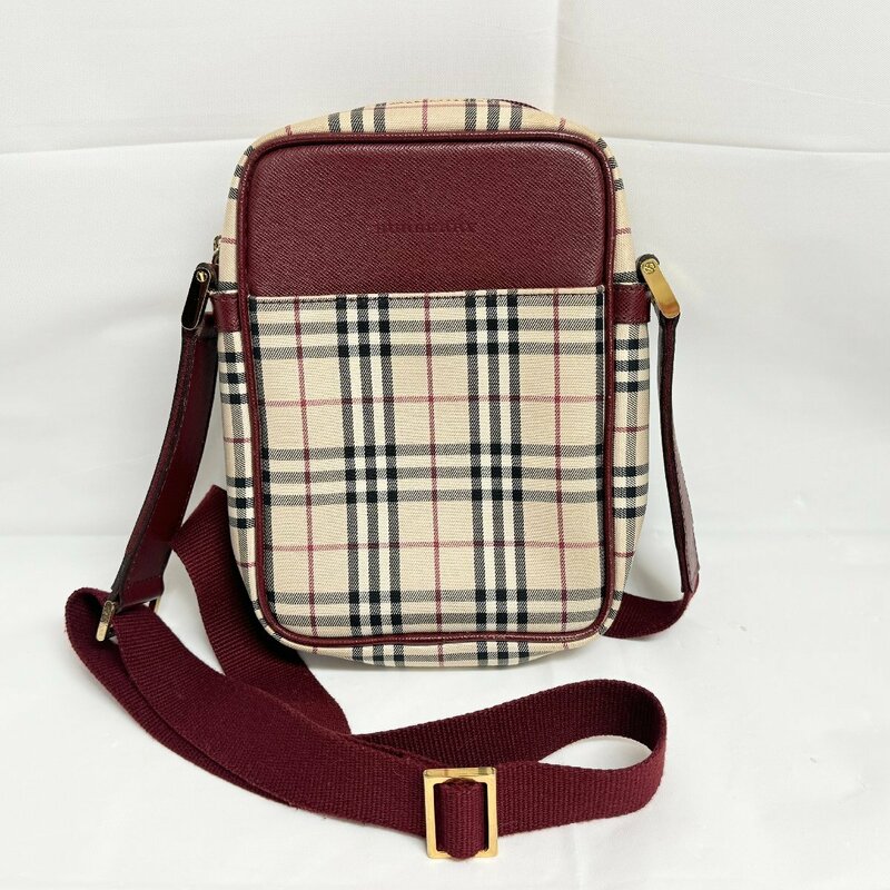 キングラム[27]BURBERRY バーバリー ノバチェック柄 ショルダーバッグ【送料無料】