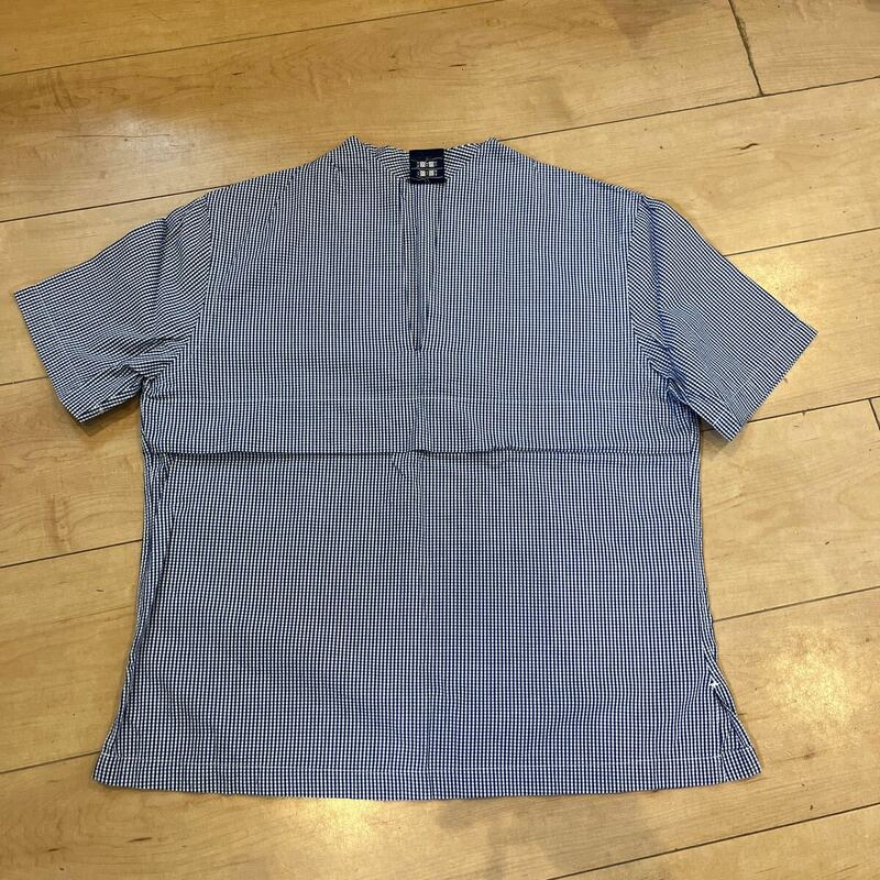 BBH Maker′s Shirt 鎌倉 鎌倉シャツ 半袖シャツ チュニック ギンガムチェック ブルー レディース 綿100