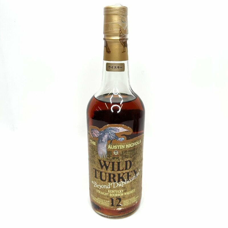 【9304‐802】WILD TURKEY Beyond Duplication 12年　750ml・50.5％　ワイルドターキー　ビヨンド　金キャップ　アメリカンウイスキー