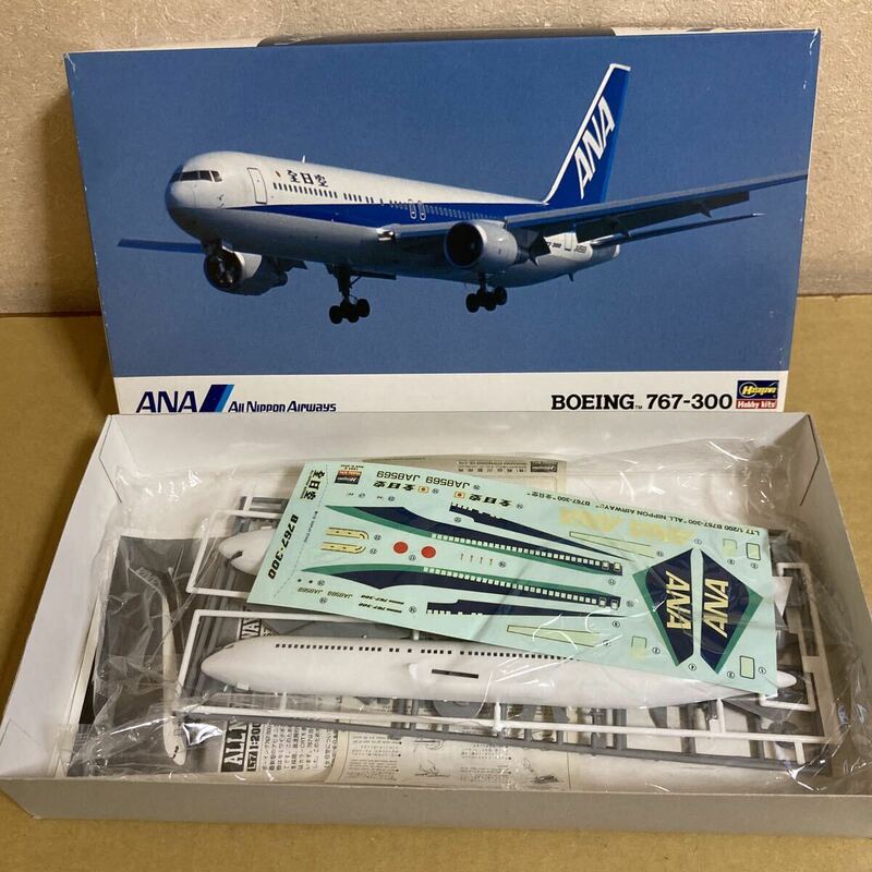 【内袋未開封】■長谷川 1/200 ANA B767-300 プラモデルキット■Hasegawa　全日空