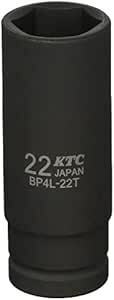 京都機械工具(KTC) 12.7mm (1/2インチ) インパクトレンチ ソケット (ディープ薄肉) 22mm BP4L22T