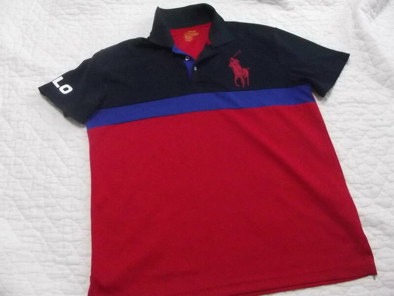 状態良好　POLO RALPH LAUREN　ポロラルフローレン製　速乾　半袖　ポロシャツ