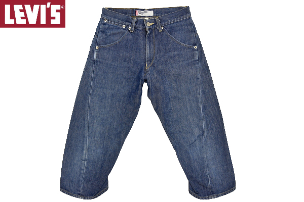 K-0311★超美品★Levi's ENGINEERED JEANS リーバイス 00013-08★日本製 立体裁断デニム クロップドパンツ エンジニアジーンズ S